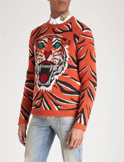 gucci tiger pullover